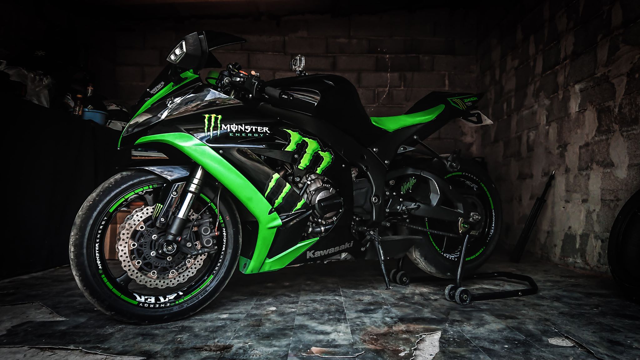 stickers jantes kawasaki monster energy