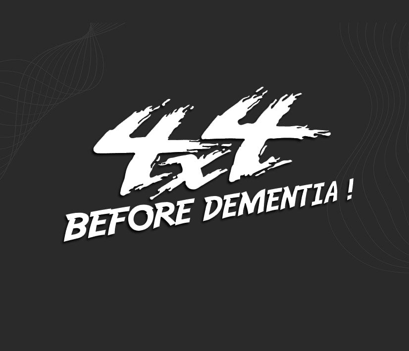 autocollant 4x4 before dementia ! Stickers carrosserie, pare brise.
