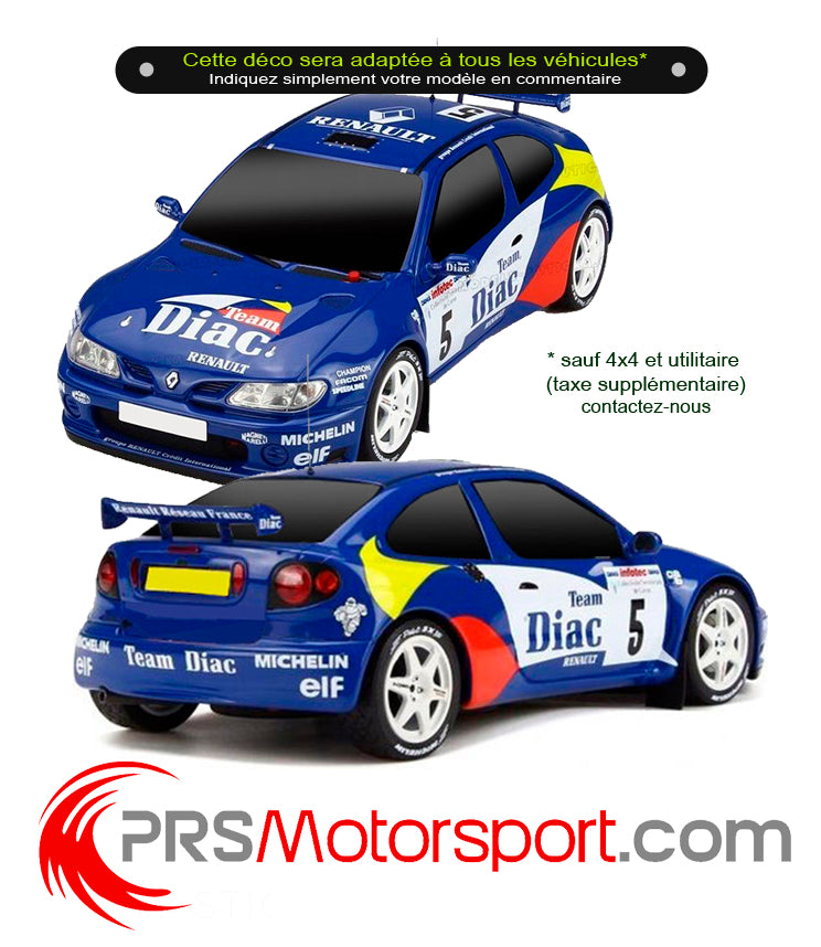 Kit déco RENAULT MEGANE DIAC Tour de corse 1996