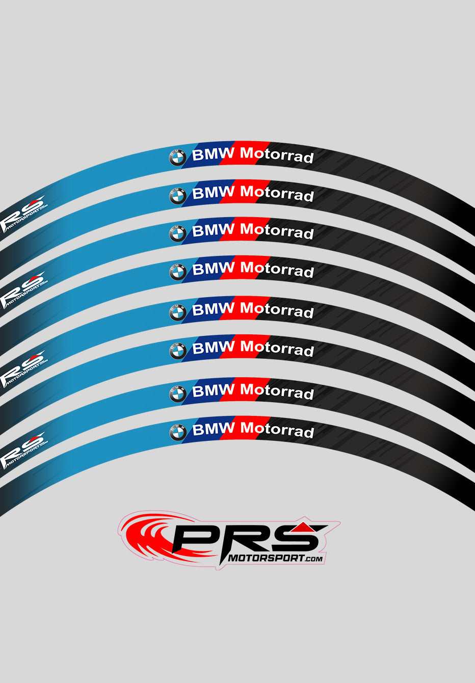 Autocollant jante moto kit déco liseret stickers BMW Motorrad PRSmotorsport.