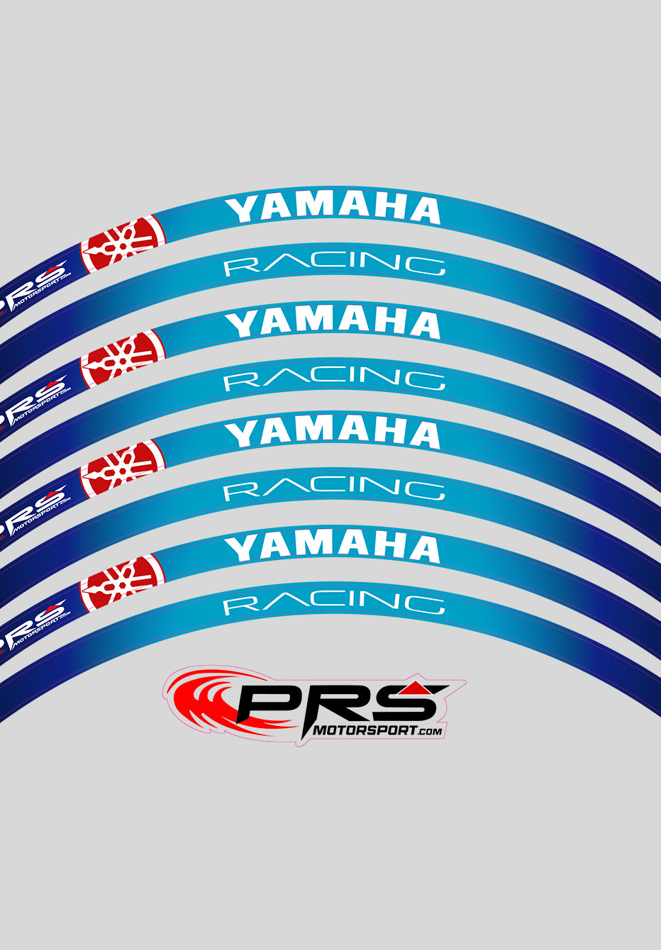 Stickers jante moto YAMAHA racing liseret imprimé.