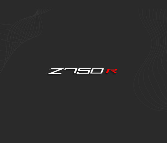 autocollant moto kawasaki, stickers logo Z750 R.