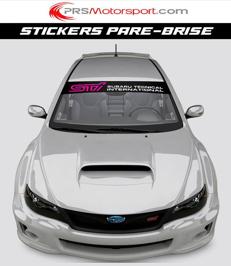 Stickers pare-soleil voiture Subaru, bande autocollante pare-brise.