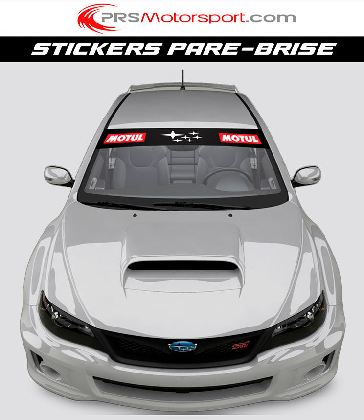 Autocollant pare-brise Subaru, stickers pare-soleil bande.