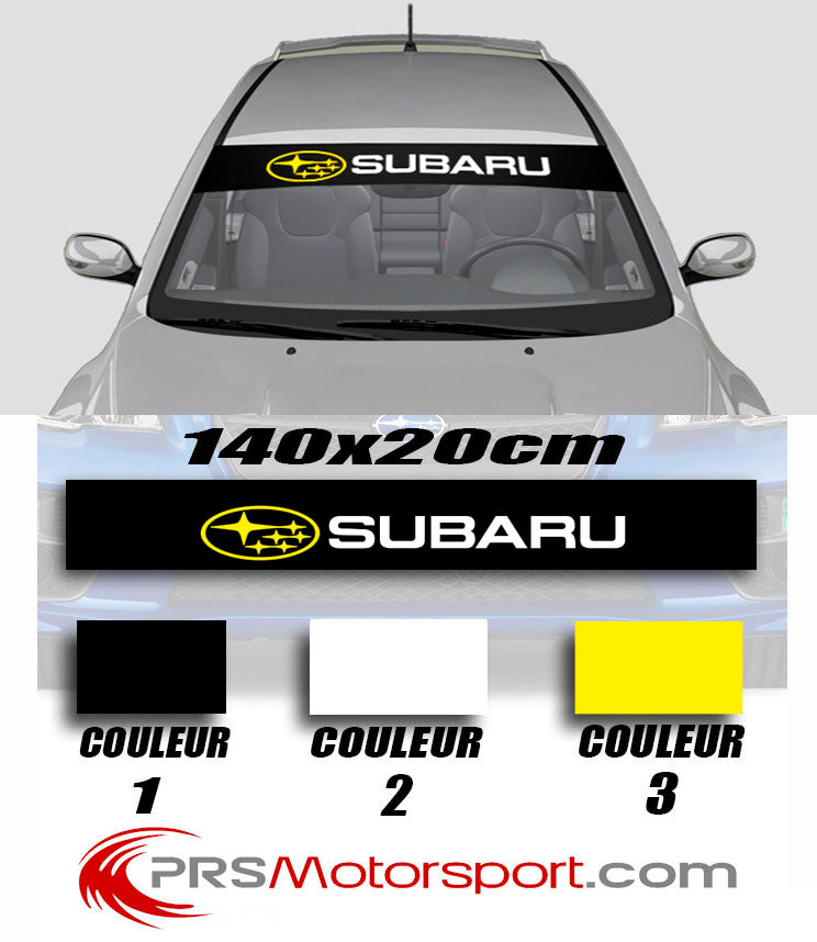 Stickers pare-soleil Subaru, bande autocollante pare-brise voiture.