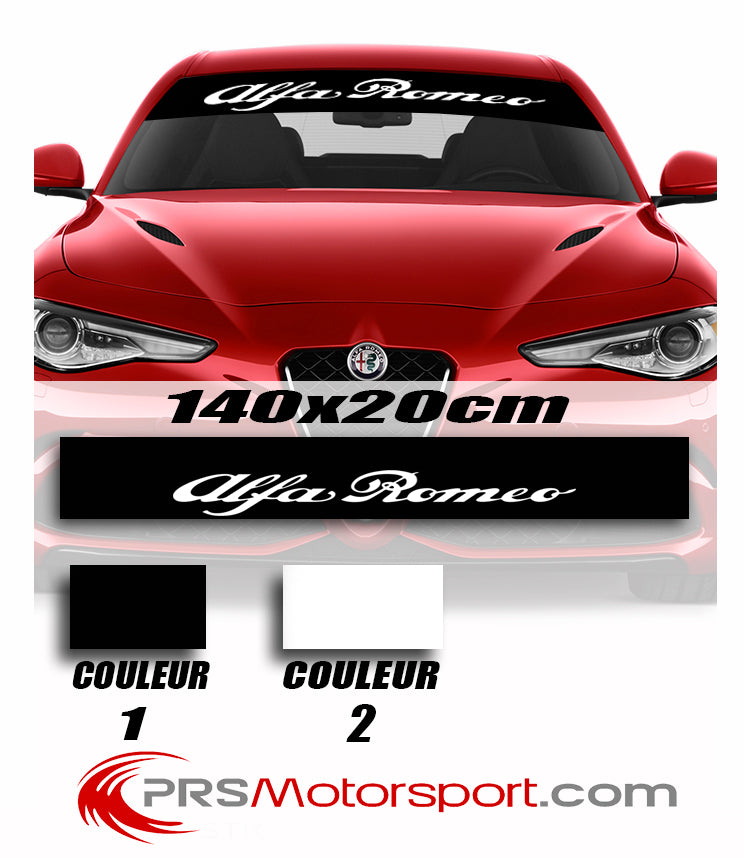 autocollant pare brise voiture stickers alfa romeo.