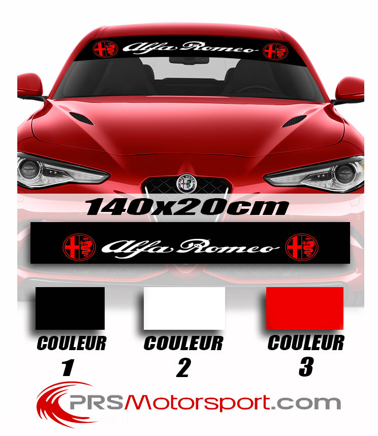 autocollant voiture pare-brise stickers alfa romeo.