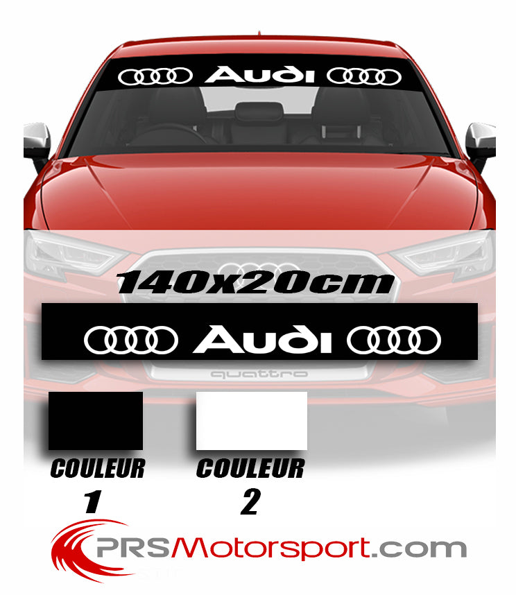 autocollante voiture pare brise stickers audi.