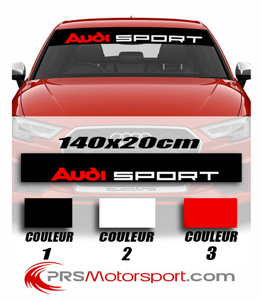 Autocollant pare-soleil stickers audi sport pour pare-brise.