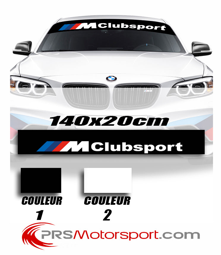 autocollant voiture parebrise BMW stickers pare soleil.