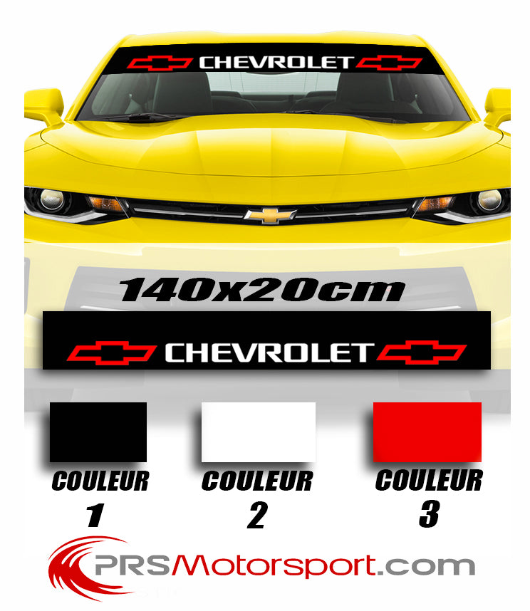 autocollant pare-brise voiture chevrolet, stickers pare-soleil.