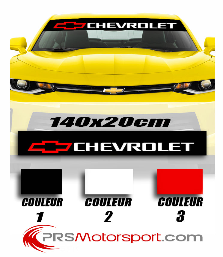 Autocollant pare-brise voiture chevrolet. Stickers pare-soleil.