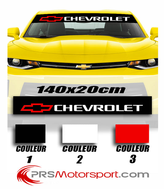 Autocollant pare-brise voiture chevrolet. Stickers pare-soleil.