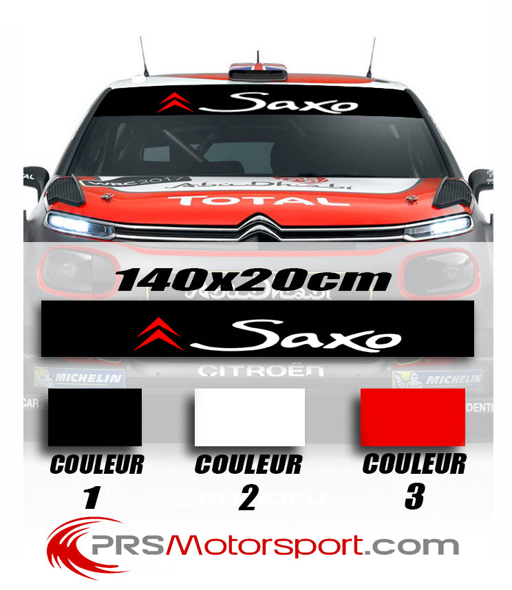 Autocollant pare brise voiture CITROEN SAXO, stickers pare soleil.