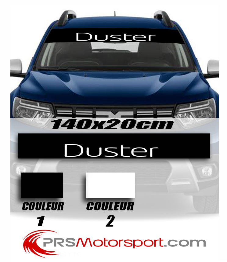 stickers parebrise renault, autocollant voiture pare soleil Duster.