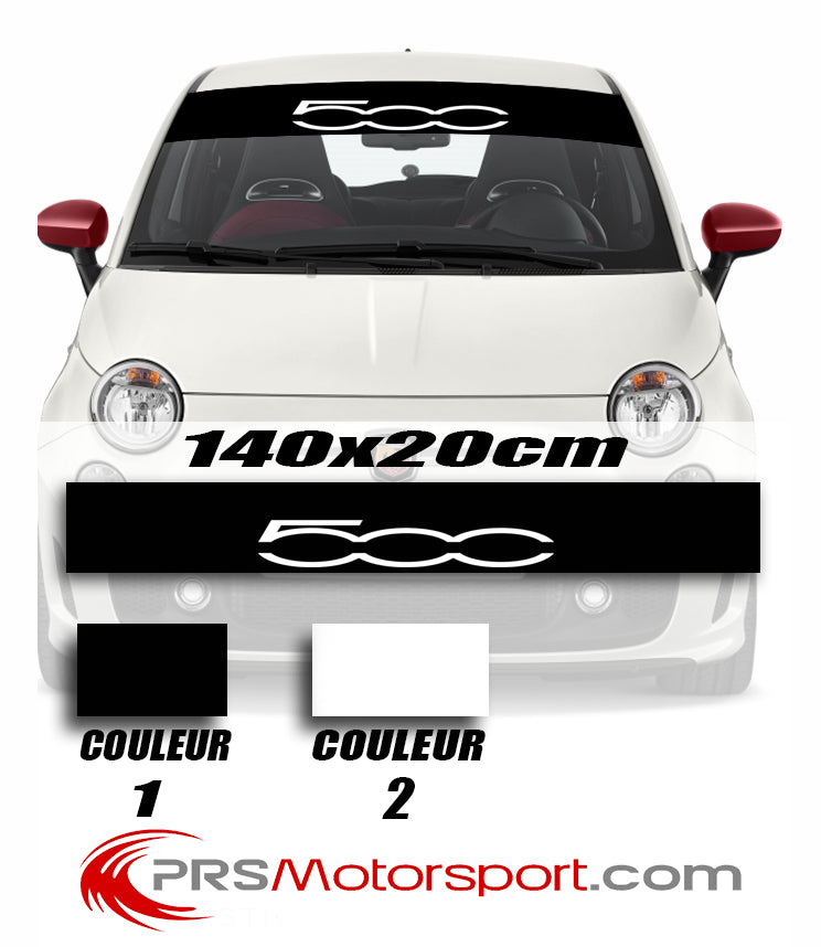 autocollant pare brise voiture FIAT 500 stickers pare soleil.
