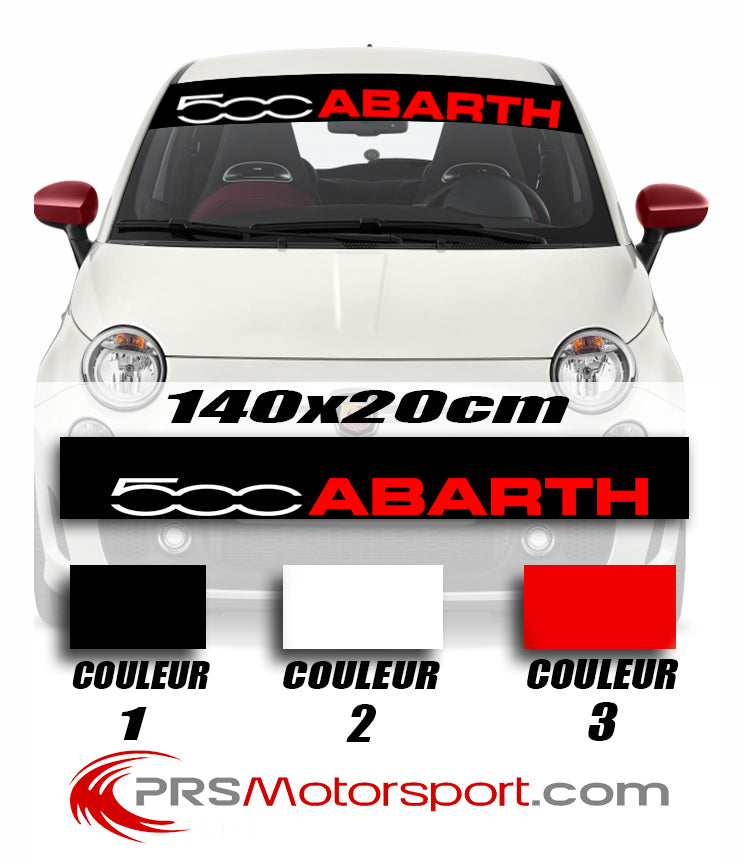 500 ABARTH sun visor strip