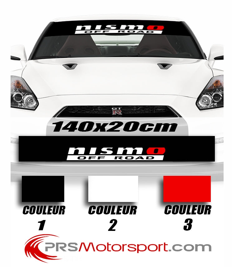 autocollant pare brise NISMO OFF ROAD, stickers pare soleil voiture.