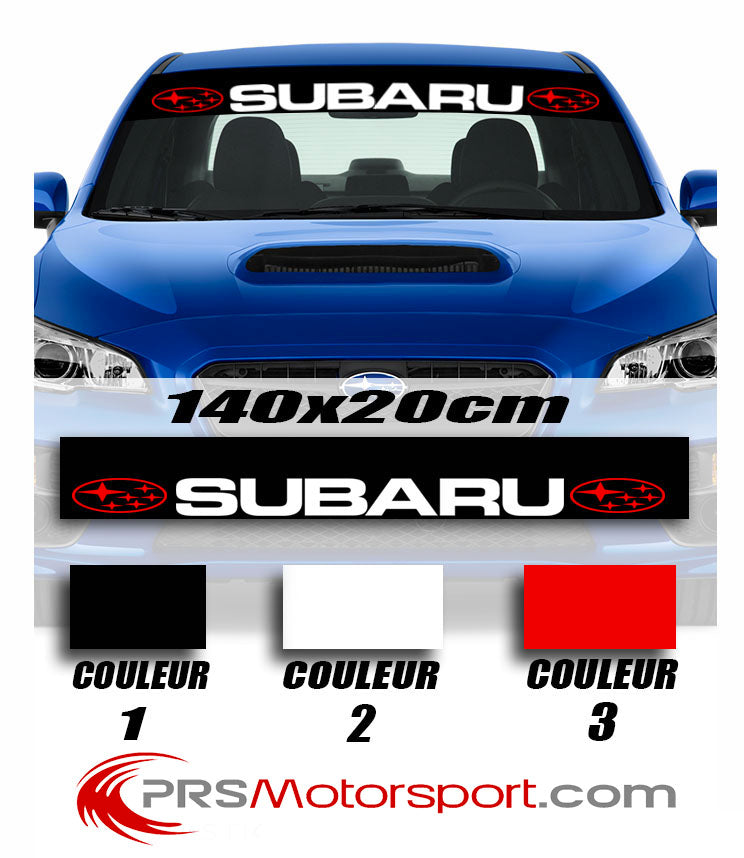 autocollant pare-brise voiture subaru, stickers pare-soleil.