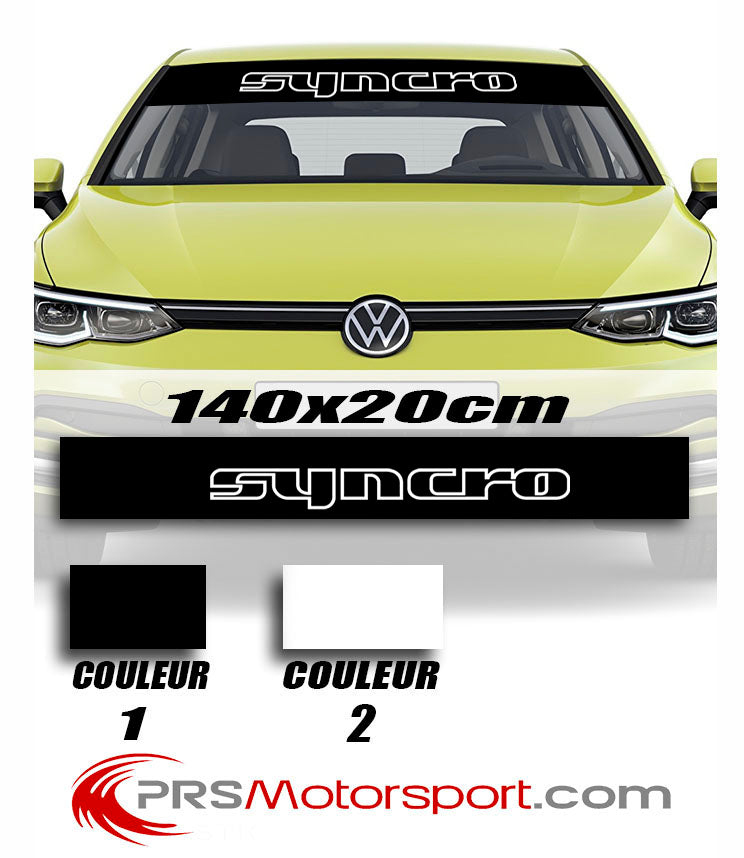 Autocollant pare-brise pare-soleil voiture Volkswagen VW syncro scirroco jetta vr6 golf corrado.