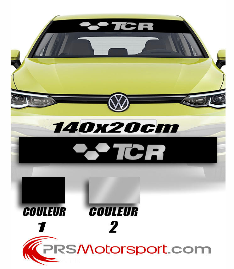 Autocollant TCR pour pare-brise vw volkswagen, stickers pare-soleil voiture.