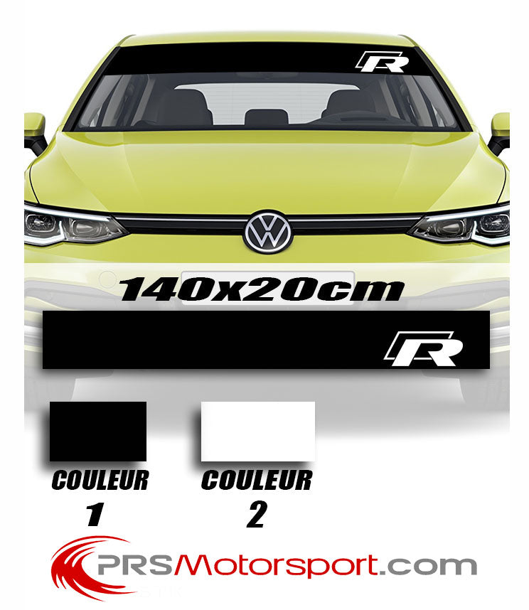 Stickers bandeau pare brise Volkswagen R –