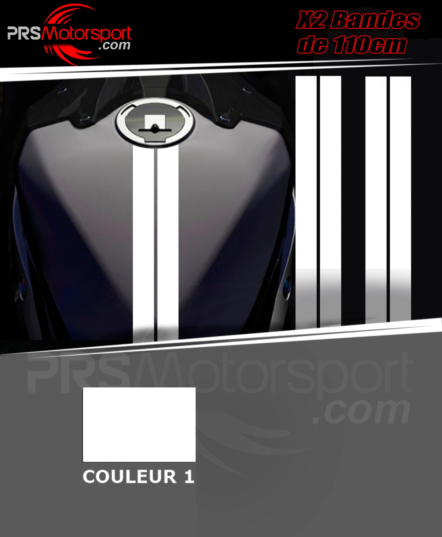 bande autocollant réservoir moto, stickers carénage moto racing.