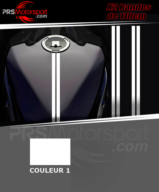autocollant bande réservoir et carénage moto. Bandes stickers moto.