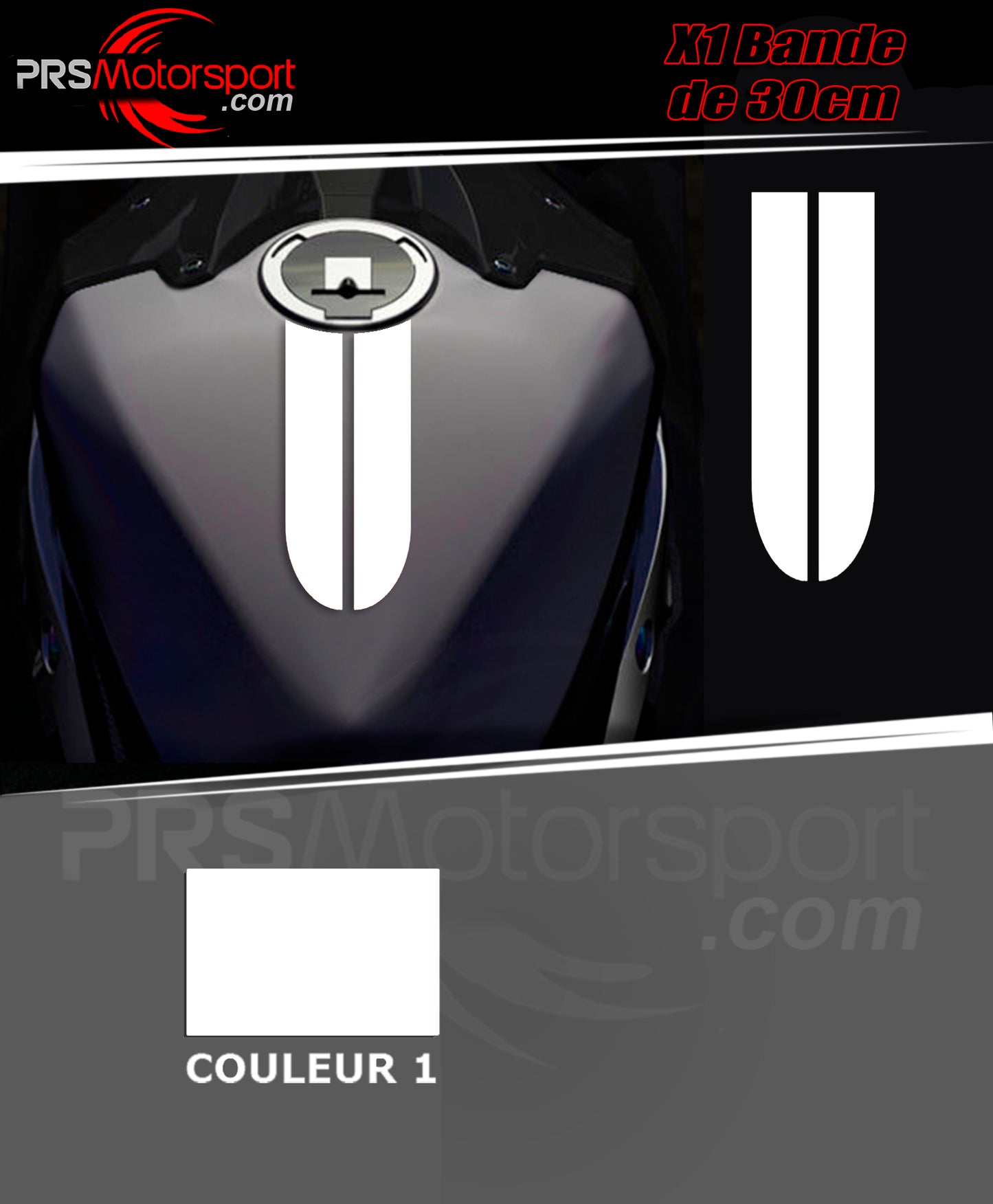 stickers bande réservoir moto autocollant.