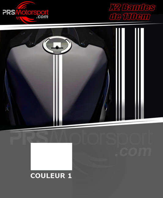 autocollant bande réservoir moto, stickers racing liseret.