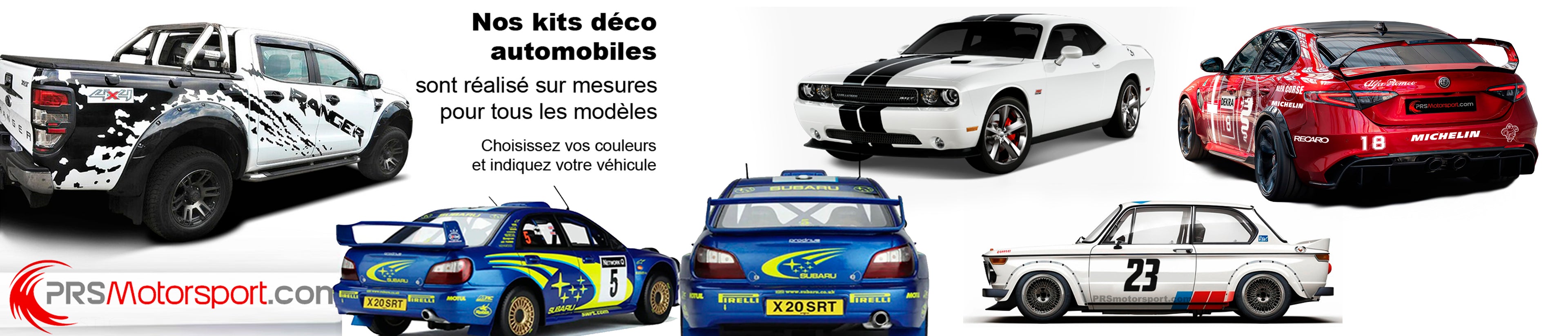 kit déco pour voiture honda renault peugeot nissan subaru stickers carrosserie.