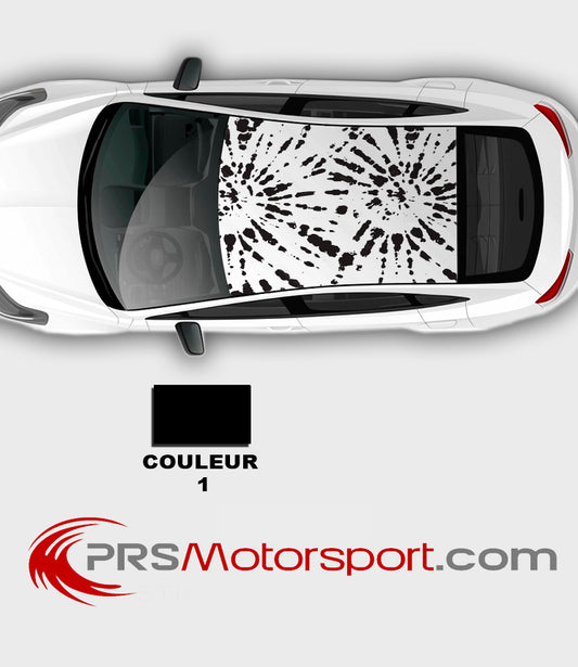 autocollant personnalisé pour le toit de la voiture. Stickers déco toit citroen, mini, bmw, honda, déco carrosserie.