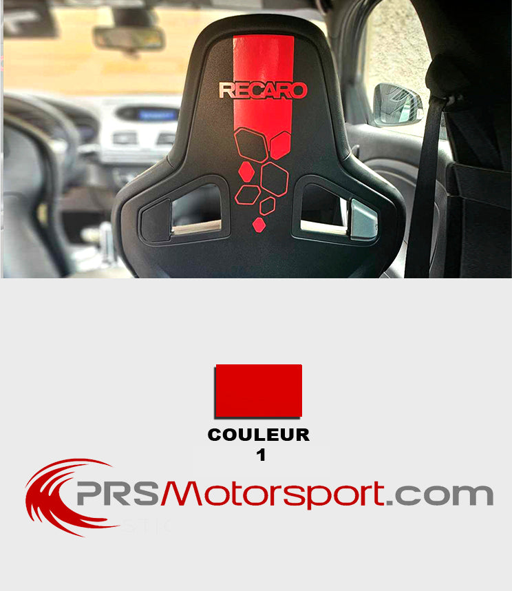 Stickers RECARO pour siège baquet Renault sport.