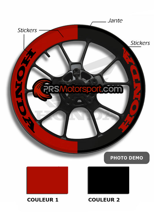 KIT déco jante BI-TON HONDA