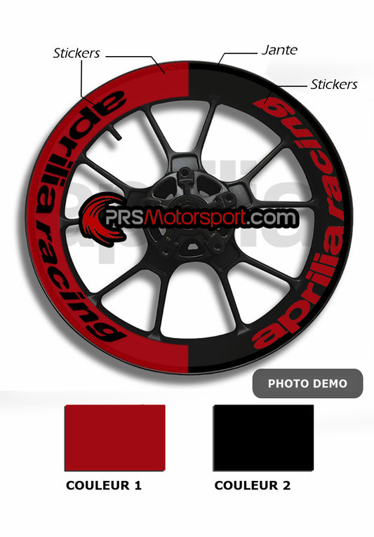 KIT déco jante BI-TON APRILIA Racing