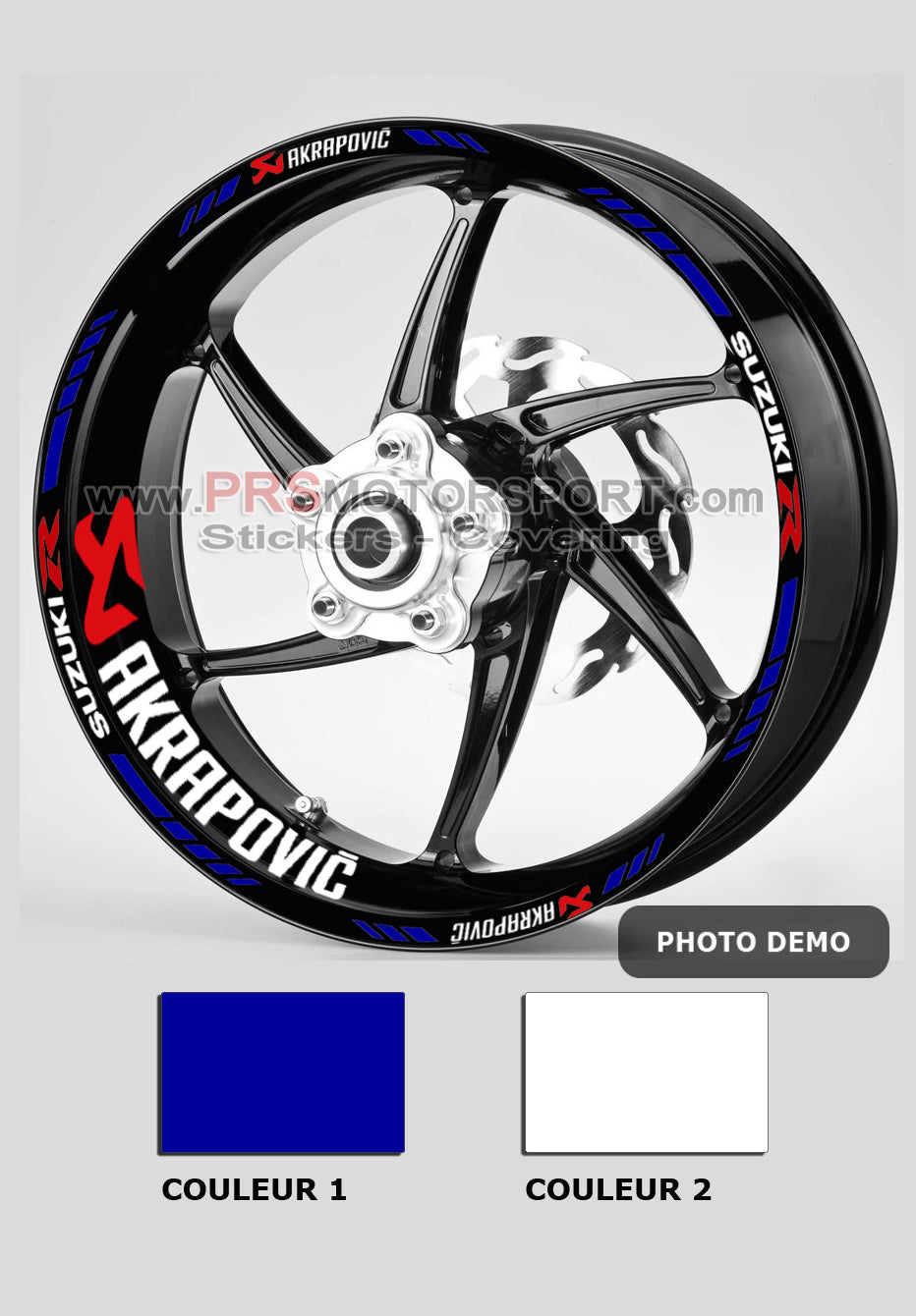 AKRAPOVIC SUZUKI R rim decoration kit