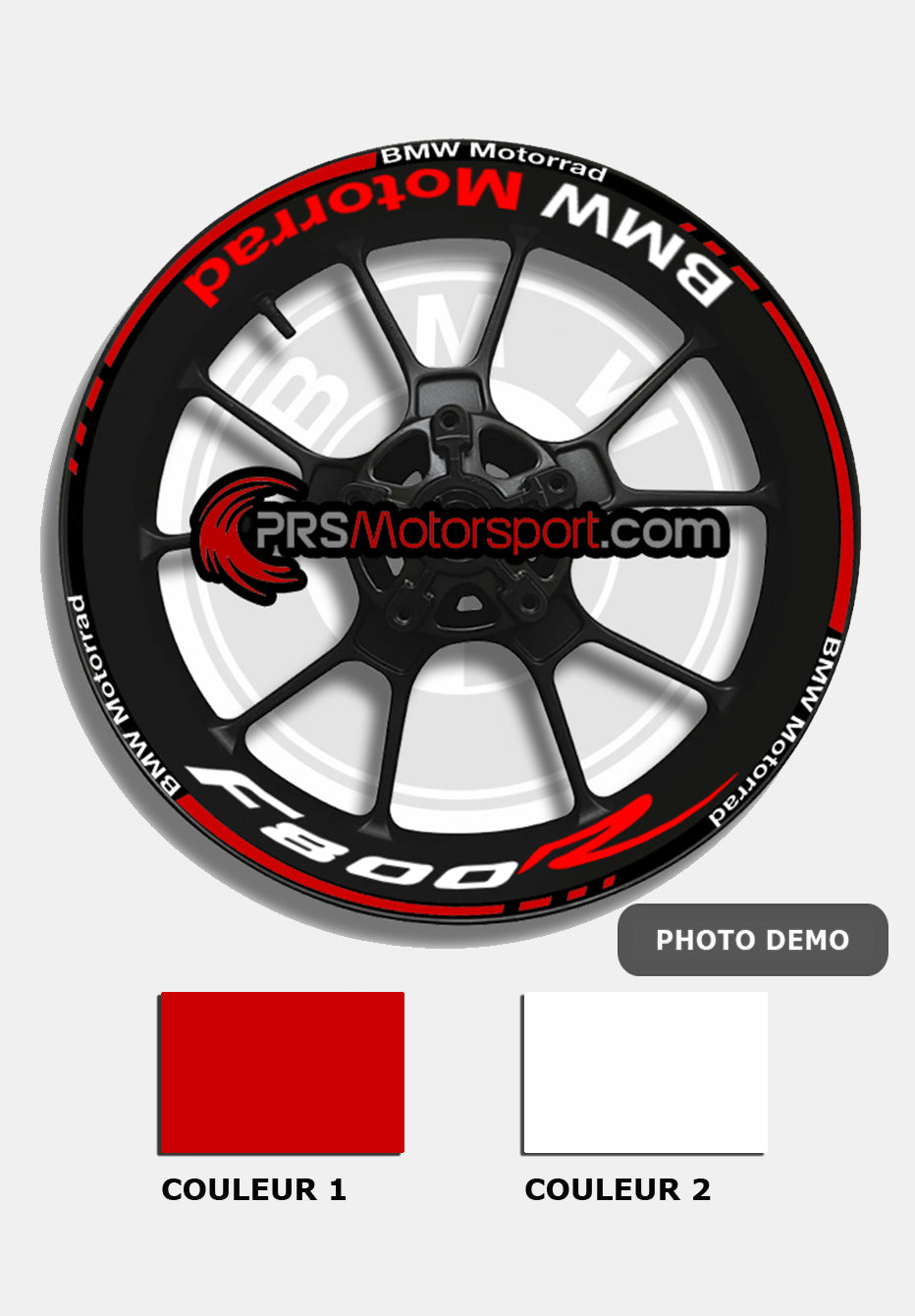 stickers de jante moto bmw f800. liserets jante moto.