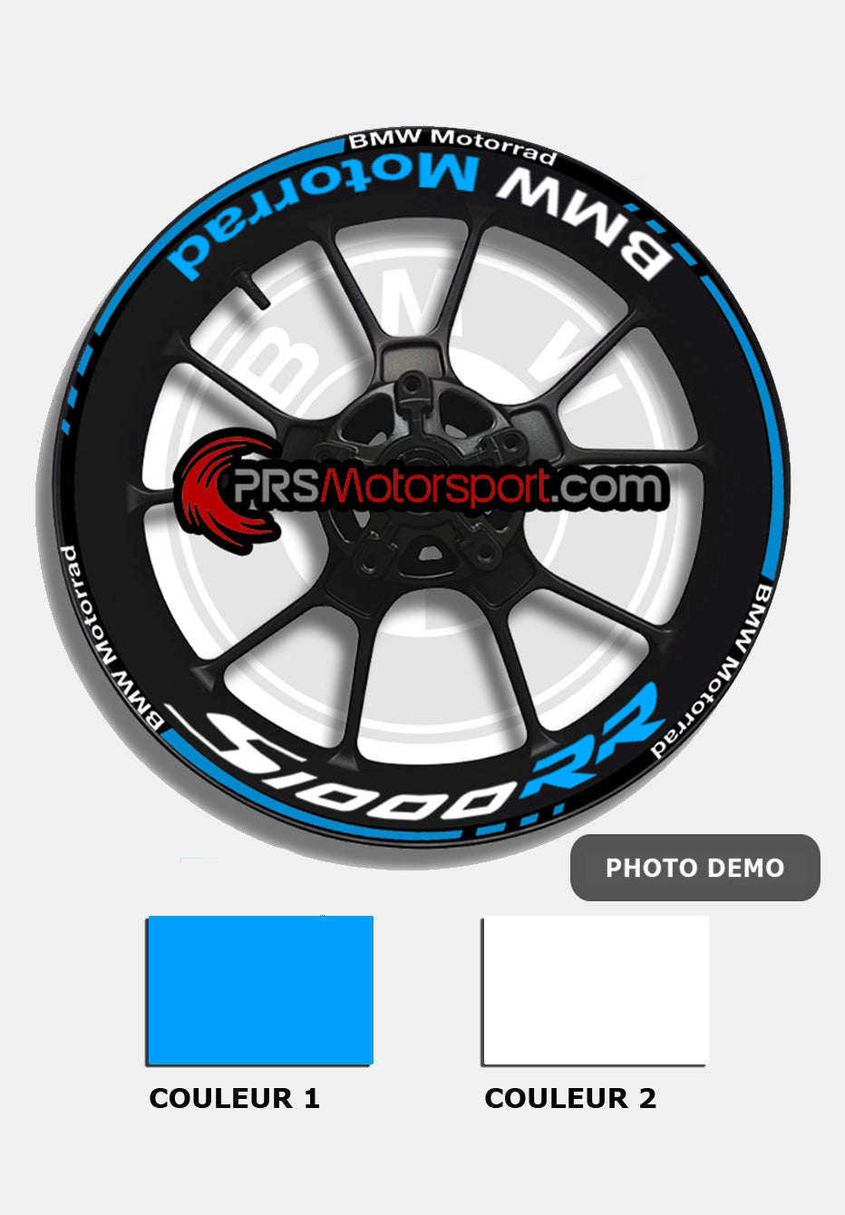 liserets jante moto bmw s1000 RR. Stickers de jante.