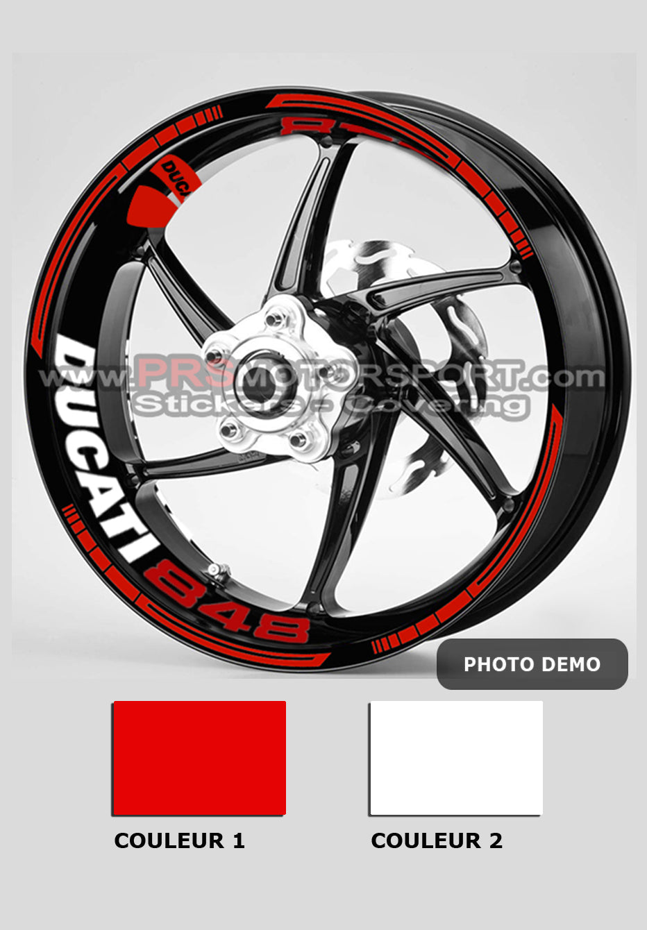 KIT déco jante DUCATI 848