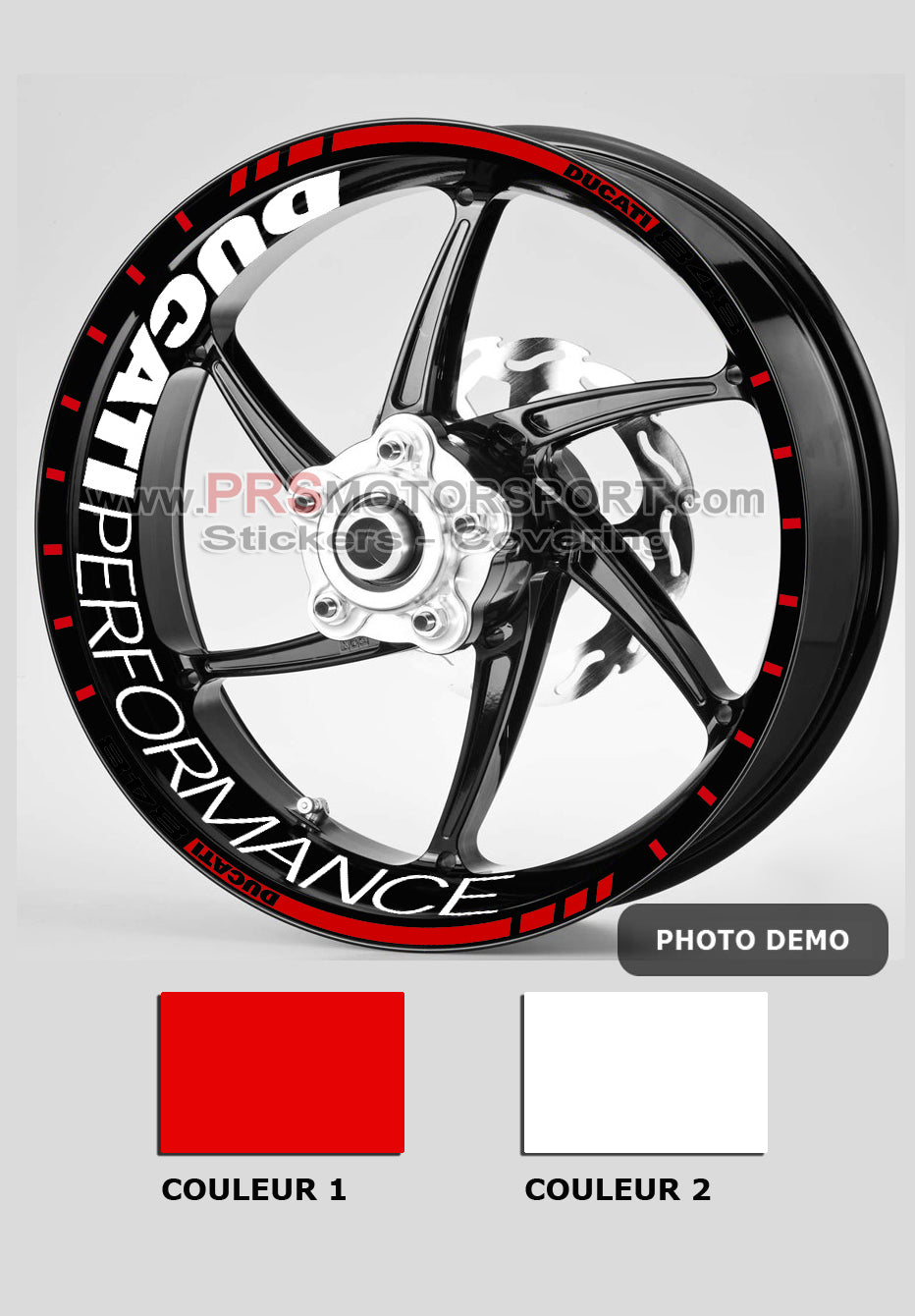 KIT déco jante DUCATI PERFORMANCE 2