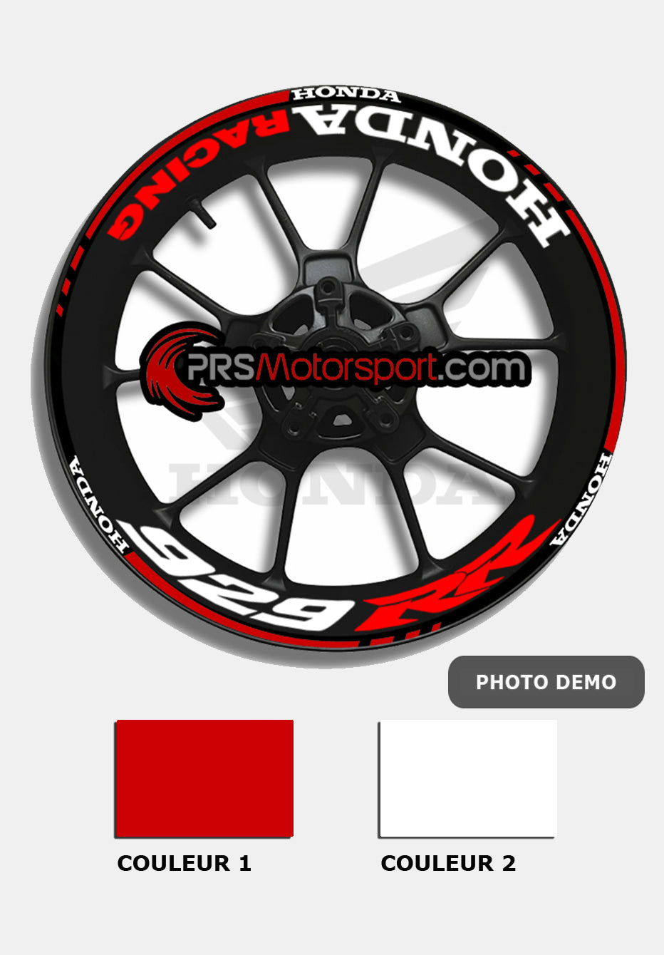 déco jante honda cbr. Stickers jante moto honda cbr 929rr, liserets autocollant.