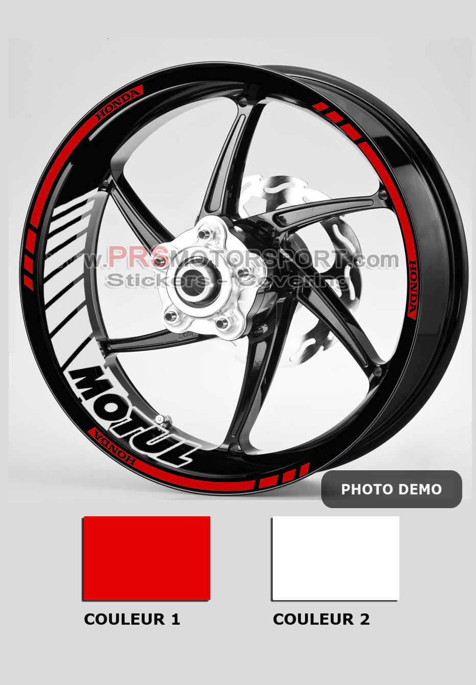 KIT déco jante HONDA MOTUL