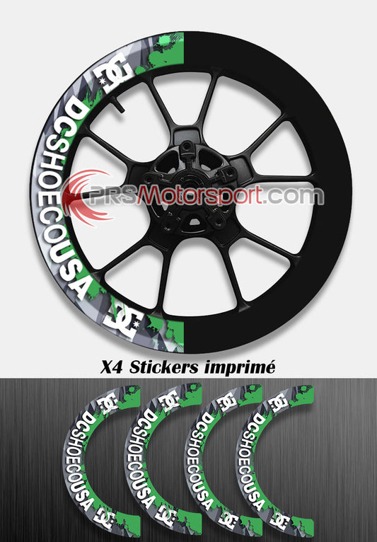 stickers jante moto dc shoes, deco x-wrap, covering moto.