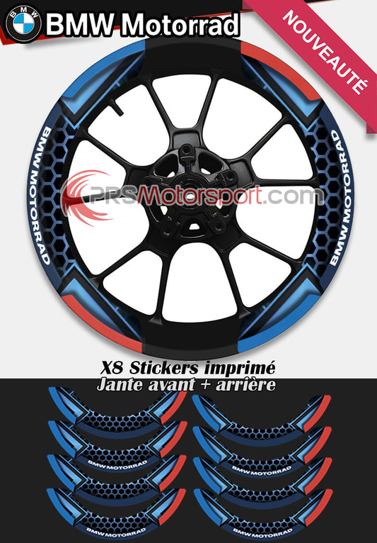 stickers jante moto bmw, autocollant déco jante bmw motorrad.