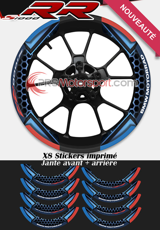 kit déco jante bmw, autocollant moto s1000rr jante xwrap.