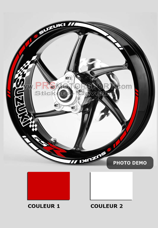 kit déco jante moto suzuki gsr. Stickers pour la moto.