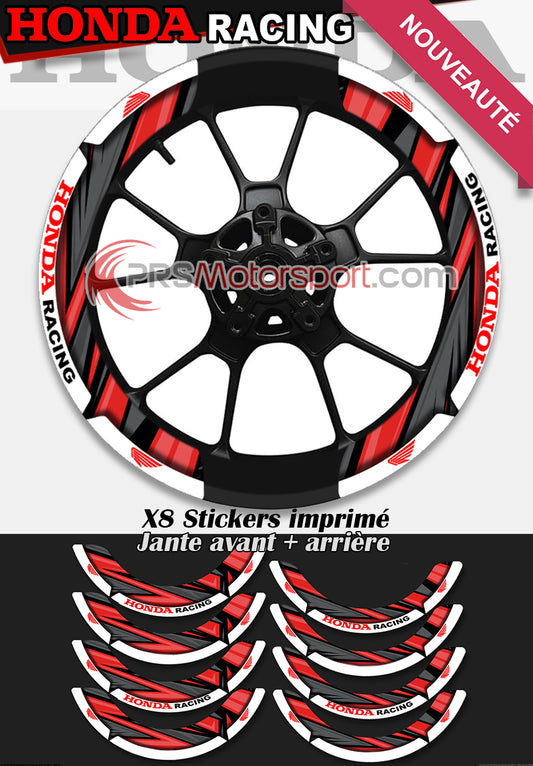 kit déco jante moto honda racing, stickers xwrap pour jante moto.