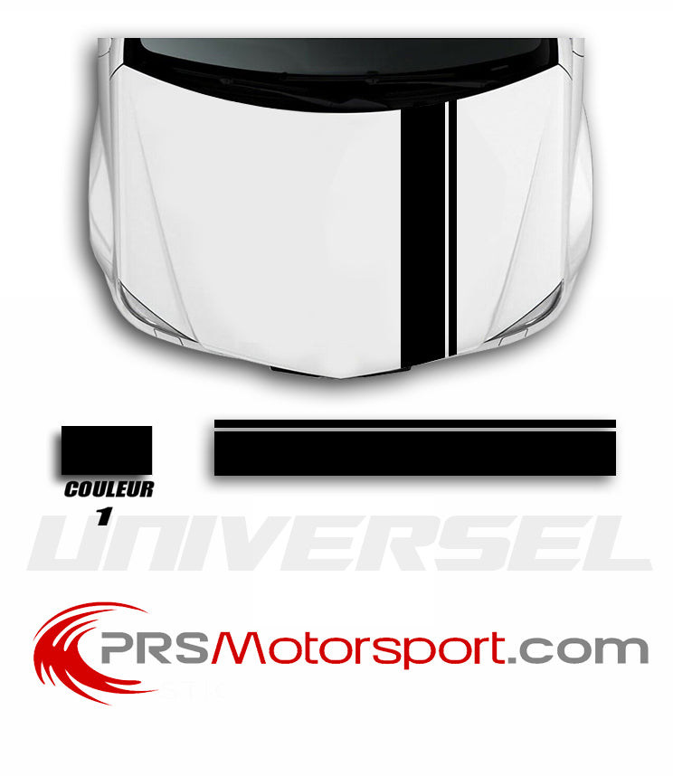 autocollant capot voiture, stickers universel kit déco carrosserie.