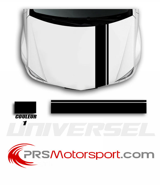 autocollant capot voiture, stickers universel kit déco carrosserie.