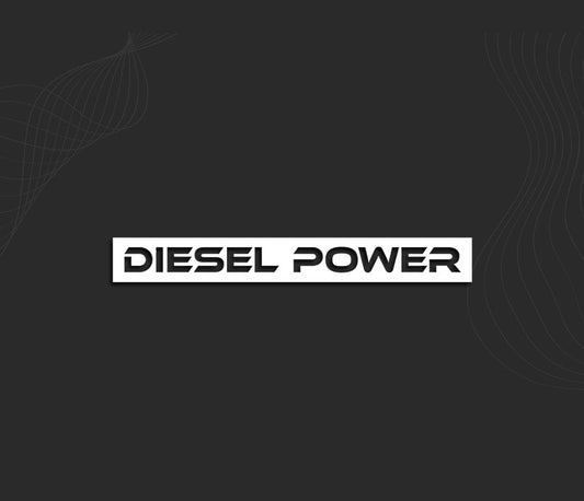 Stickers DIESEL POWER, autocollant carrosserie voiture mazout.